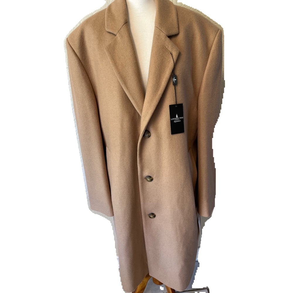 LONDON FOG WOOL BLEND NWT MEN’S COAT  SIZE 32S CAMEL COLORED